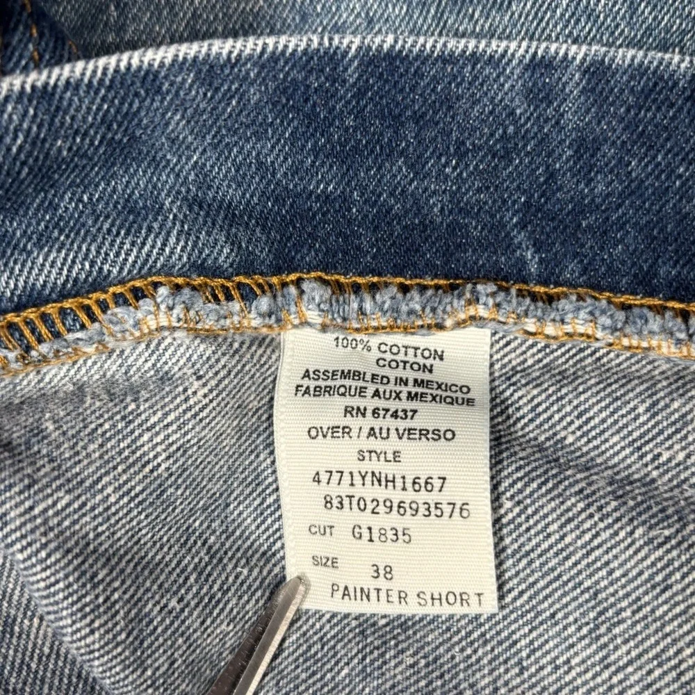 Vintage Polo Jeans Co Ralph Lauren Jean Shorts Mens 38 Blue Denim Carpenter Logo